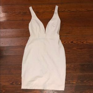Fitted White Dress
